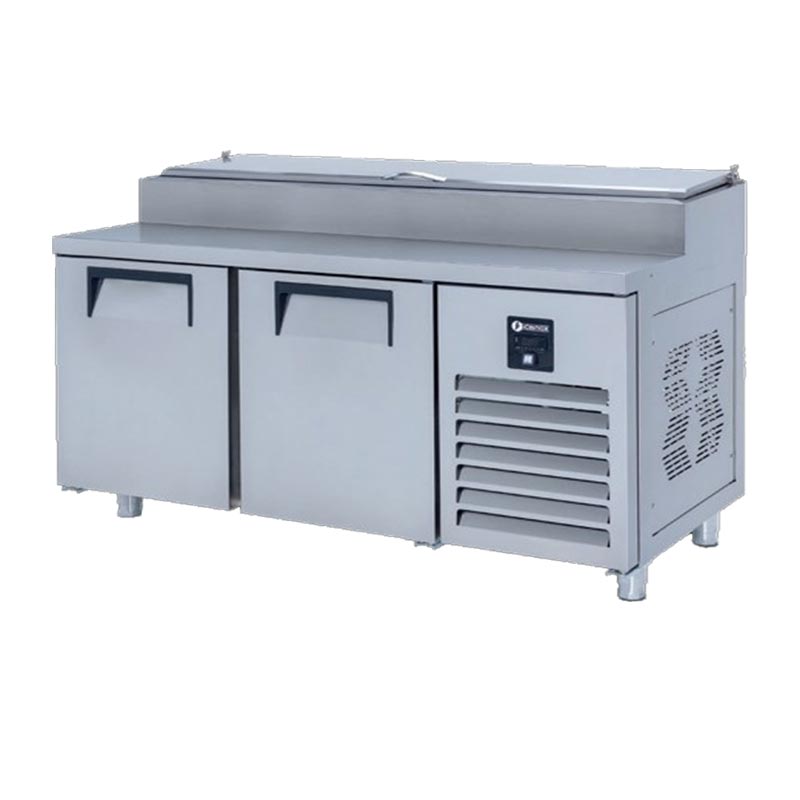 Iceinox PTS.L.330.CR Make Up Kısa Buzdolabı, 2 Kapılı